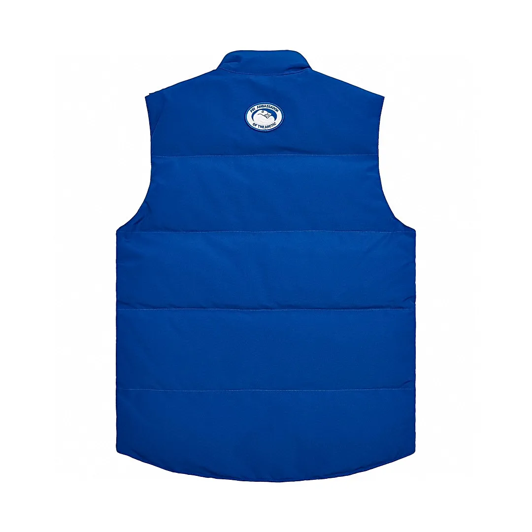 P360 Sapphire Blue] Canada Goose Canada Goose #Freestyle Crew 4154M Men’s and Women’s Vest Down# ➖ Genuine synchronous anti-counterfeiting chip sensor! ➖ Imported Behringer embroidery machine to customize 10,000-needle embroidery logo! ➖ Imported 21-count polyester-cotton blended original fabric, using Feather-Light 10D waterproof coating fabric, made of 84.5% polyester fiber and 15.5% cotton, 100% the best feel in the entire network! ➖ The genuine official website uses the national standard 80 white duck down, and will never be misled by false claims such as 90 down or goose down! ➖ 100% nylon nylon lining with double double-layer sealing design to prevent velvet from running away. Top-grade polar fleece is used in the collar and pockets to keep warm and comfortable! ➖ Yoshida YKK provides original custom-made electroplated sliders. YKK two-way lockable zippers are tight and smooth and will not peel off paint! ➖ 3M composite original Velcro is durable, and all accessories and hardware are disassembled and customized! ⛔No slander, no exaggeration, no need for too much copywriting, because it is focused, it is professional!  SIZE: XS S M L XL XXL [Attached: Size chart]